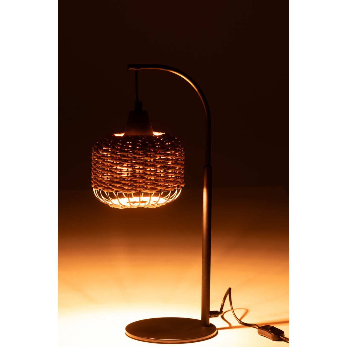 J-Line Lamp Lantaarn Metaal Naturel J-Line