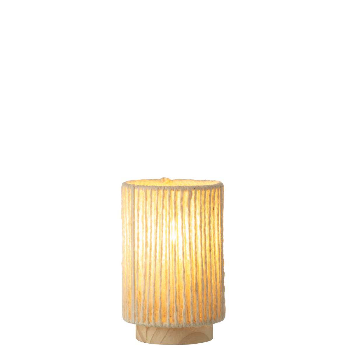 J-Line Lamp Led Cilinder Metaal/Katoen Naturel Small J-Line