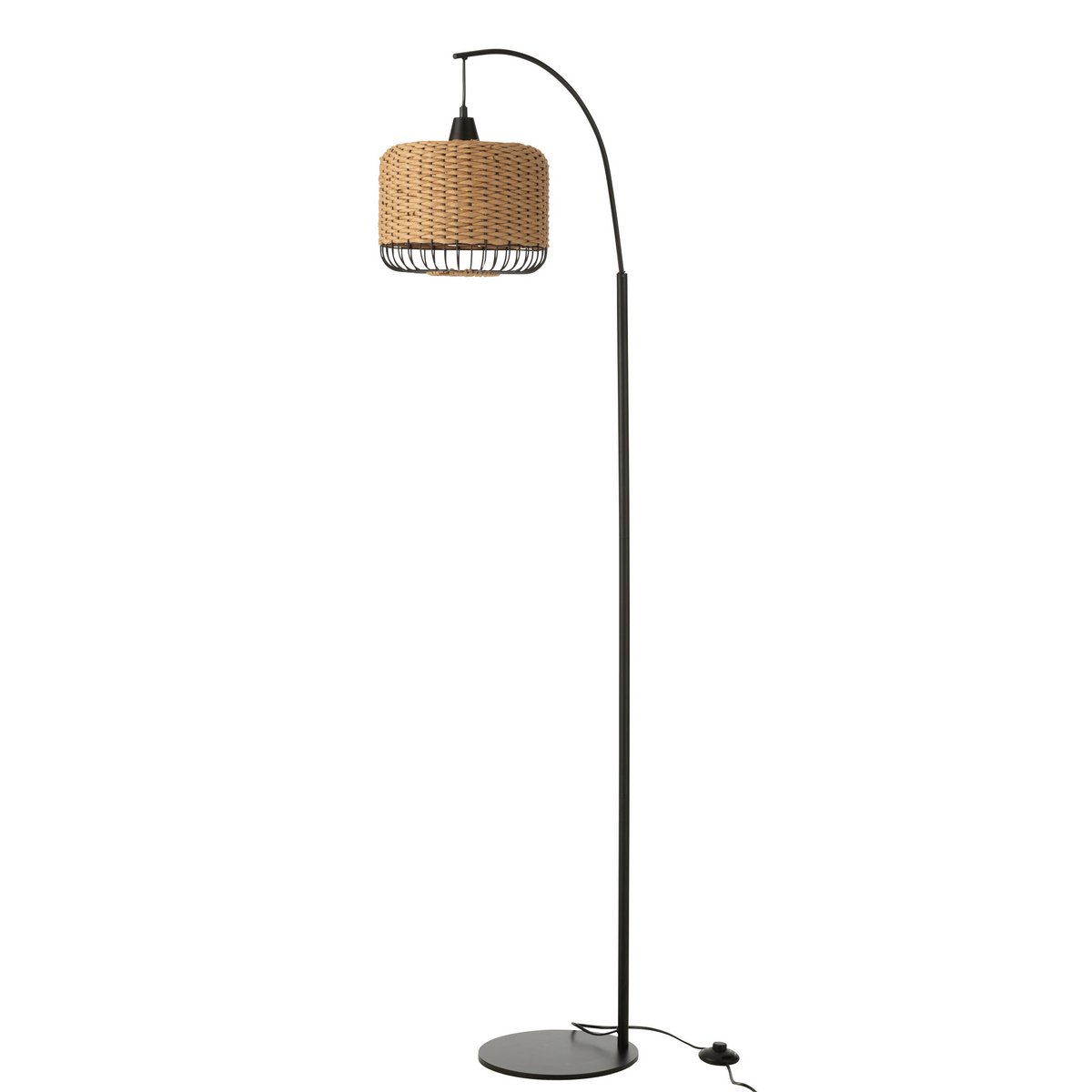 J-Line Staanlamp Lanterne Metaal Naturel J-Line