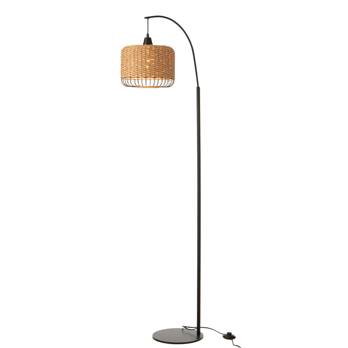 J-Line Staanlamp Lanterne Metaal Naturel J-Line