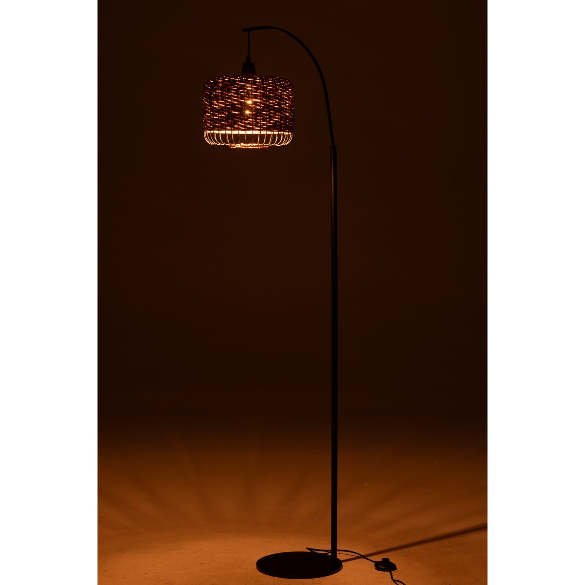 J-Line Staanlamp Lanterne Metaal Naturel J-Line