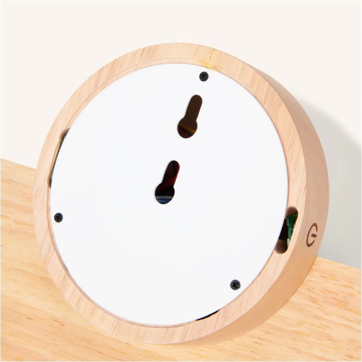 Kane lichtbruine draadloze wandlamp – oplaadbare lamp van hout en glas Tavellio - Amsterdam