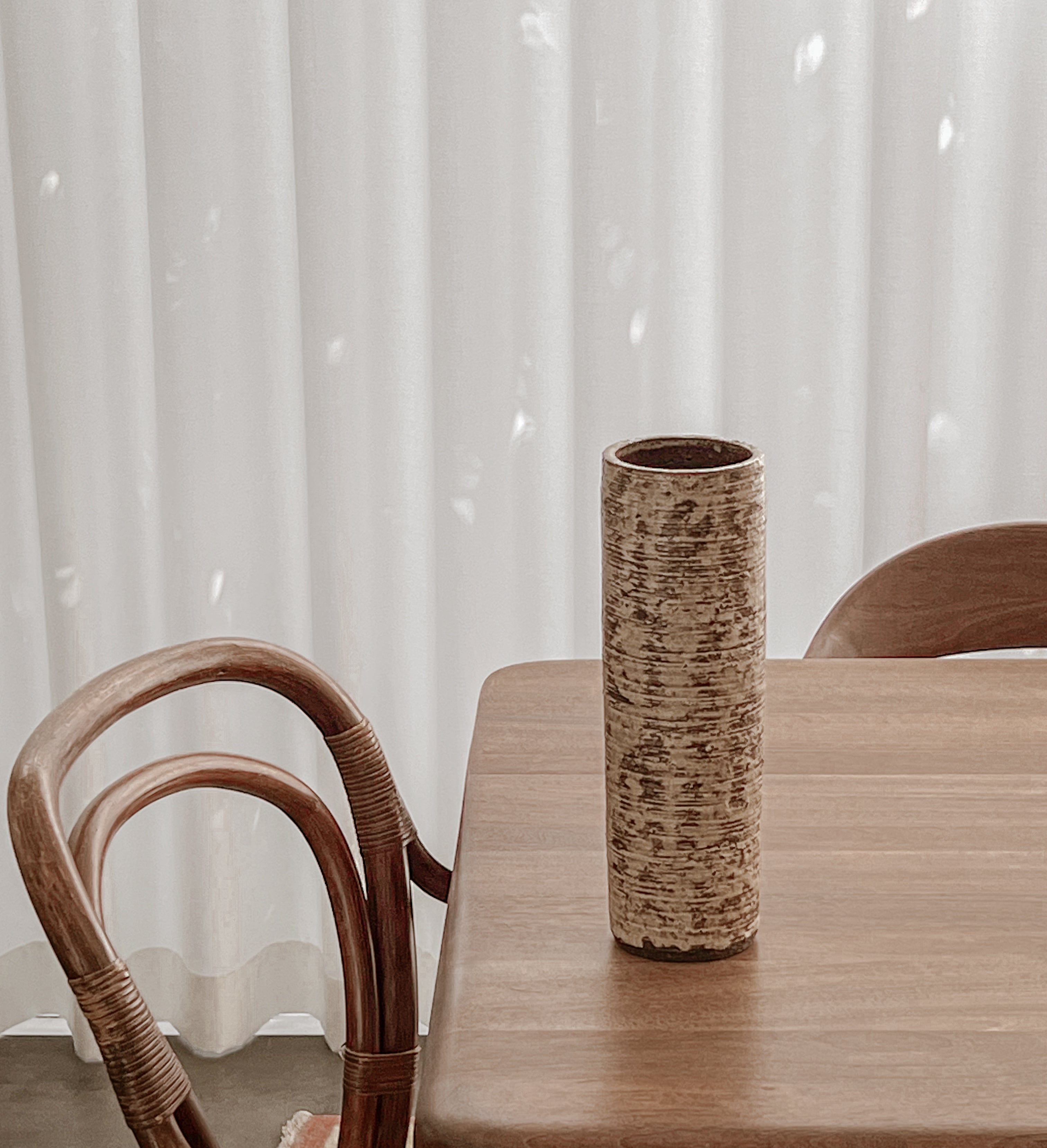 keramische vaas – natuurlijke berkenbast look – vintage decoratie Noii HOME
