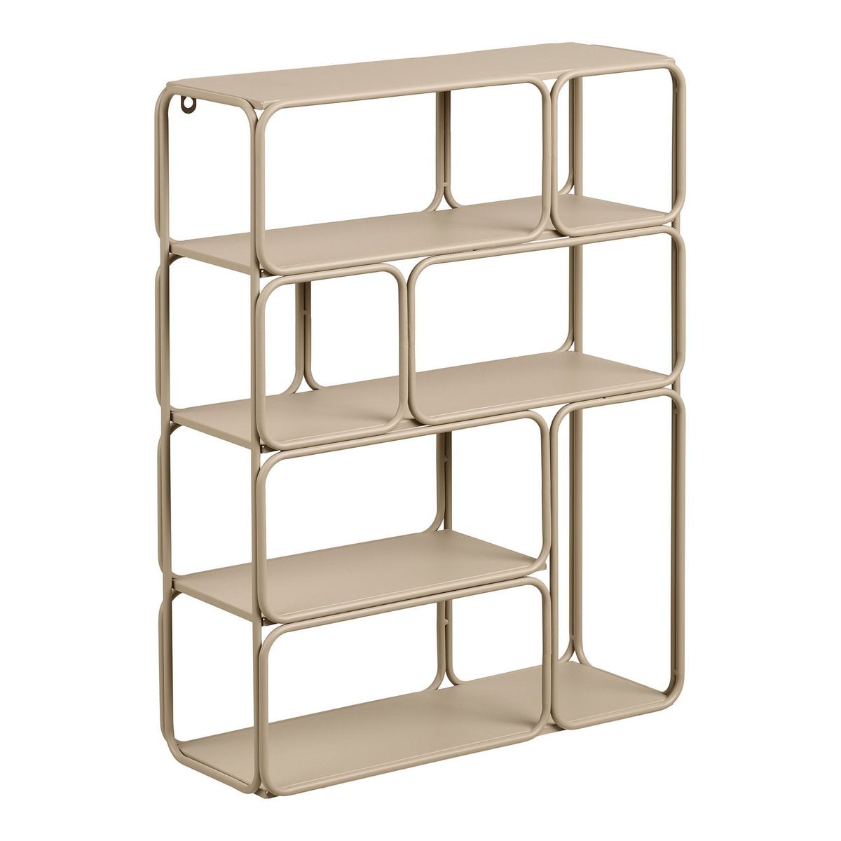 Lanciano Wandplank, metaal, beige, 48x18x64 cm House Nordic ApS