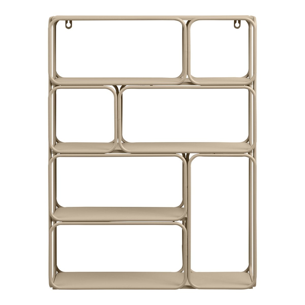 Lanciano Wandplank, metaal, beige, 48x18x64 cm House Nordic ApS