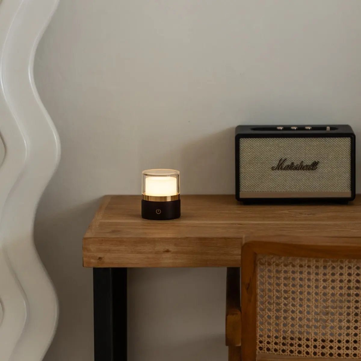 leo donkerbruine draadloze oplaadbare lamp, tavellio amsterdam Tavellio - Amsterdam