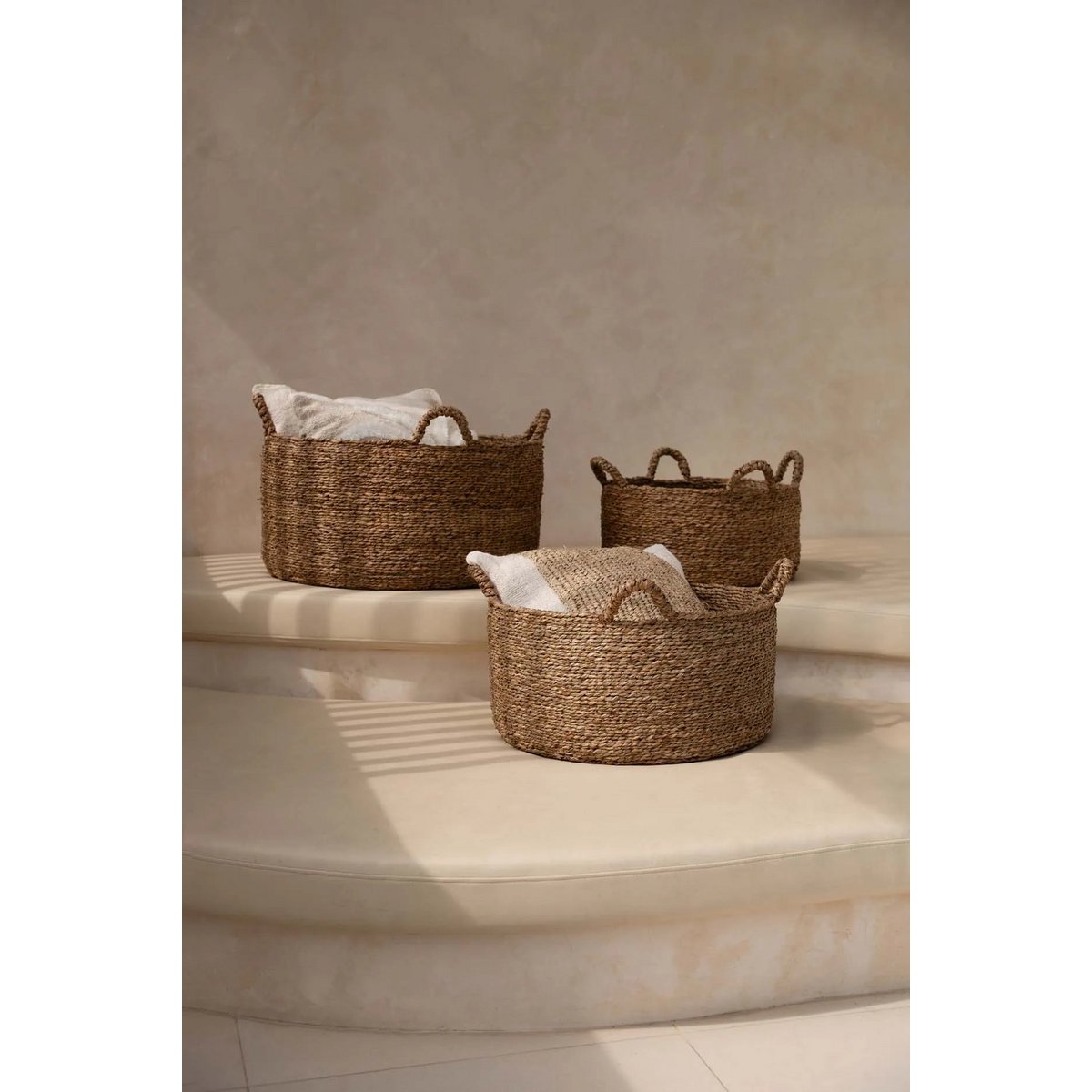 Les Quatre Mains Baskets - Naturel - L. Bazar Bizar Living