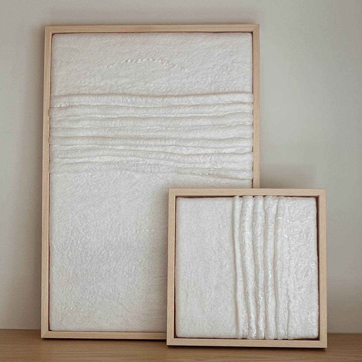 Limes I – vilten wandkunst | Vilt & Vlow | 23 × 23 cm Noii HOME