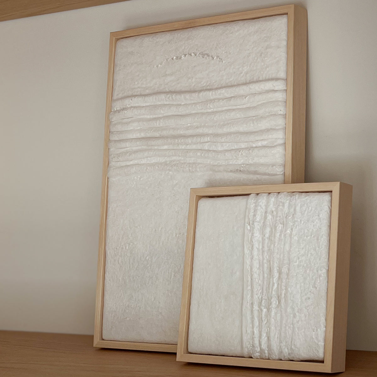 Limes I – vilten wandkunst | Vilt & Vlow | 23 × 23 cm Noii HOME