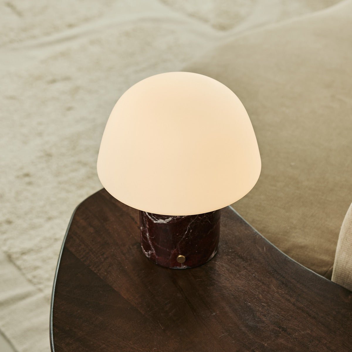 Maes Red / Rosso Levanto - Elegante marmeren oplaadbare tafellamp, tot 100 uur verlichting, stijlvol en functioneel Tavellio - Amsterdam