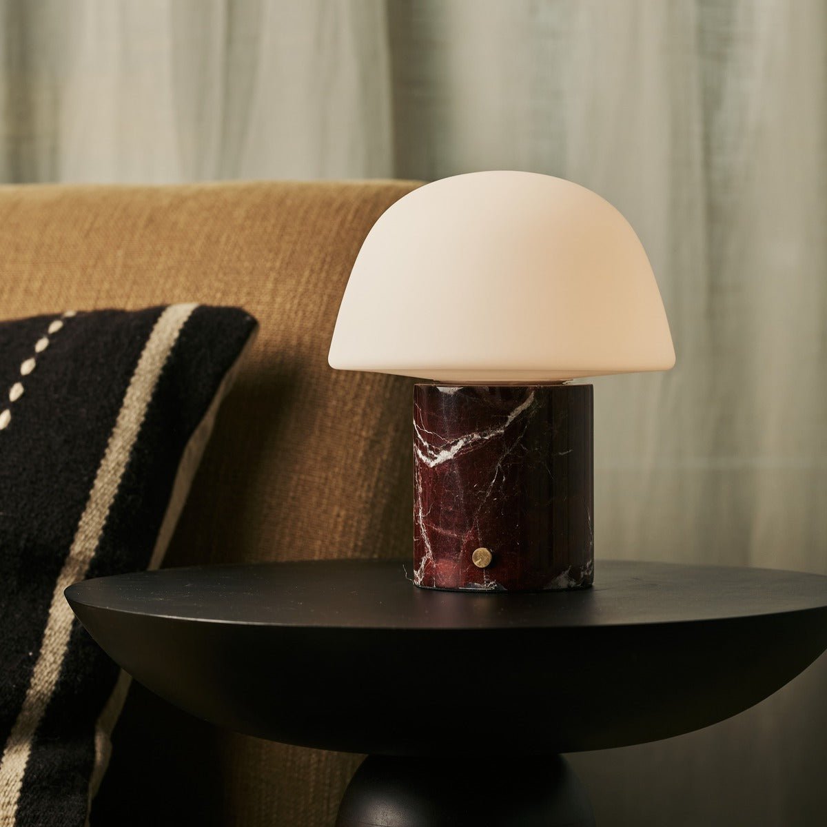 Maes Red / Rosso Levanto - Elegante marmeren oplaadbare tafellamp, tot 100 uur verlichting, stijlvol en functioneel Tavellio - Amsterdam