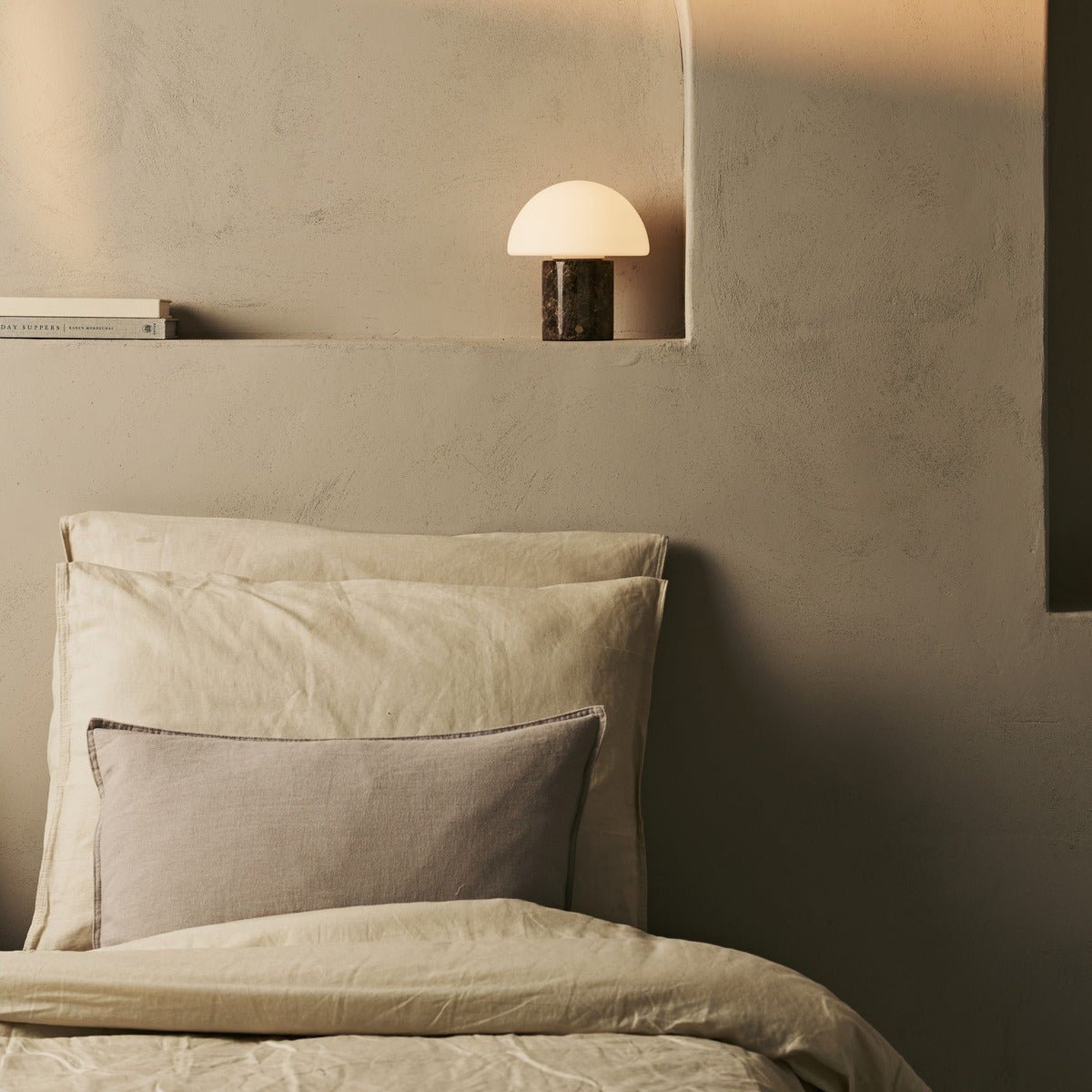 Maris Brown / Emperador Dark - Classic Marble Laidable Table Lamp met 3 lichte kleuren en dimfunctie Tavellio - Amsterdam