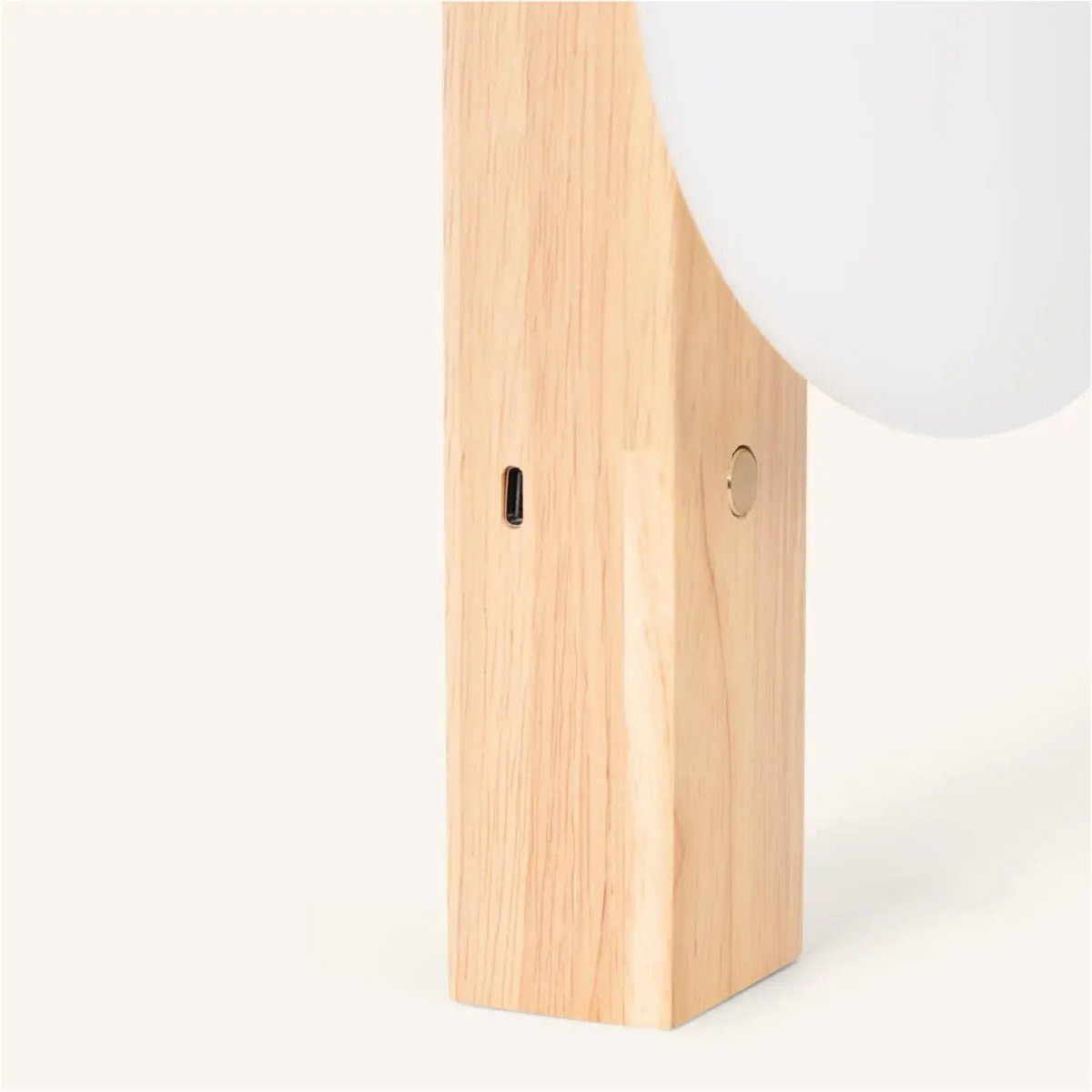 Matthew lichtbruin stijlvol houten draadloze wandlamp - oplaadbaar en dimpelbaar Tavellio - Amsterdam