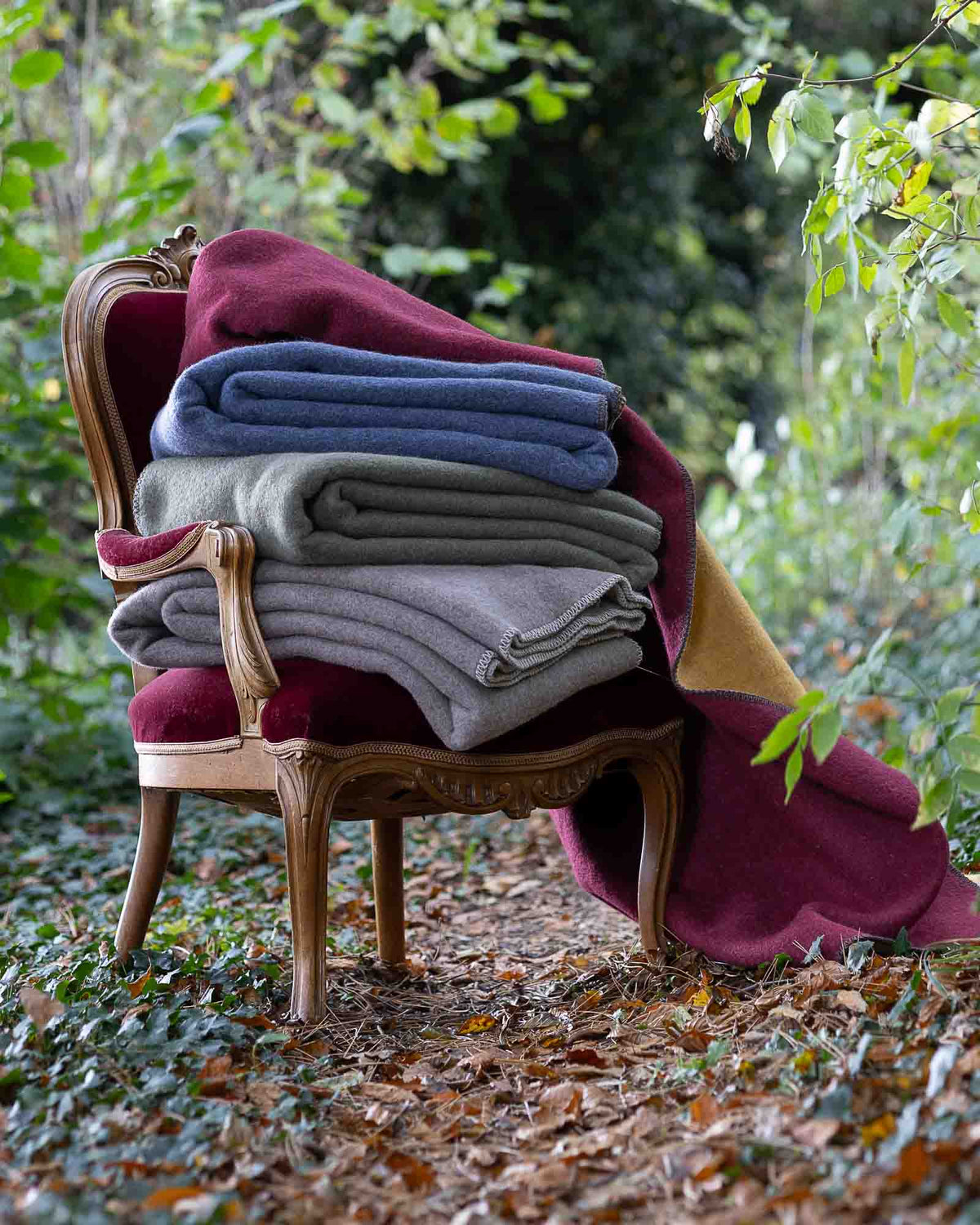 Merinowollen deken Aegean blauw-geel – 2 maten – MoST Blankets MoST Blankets