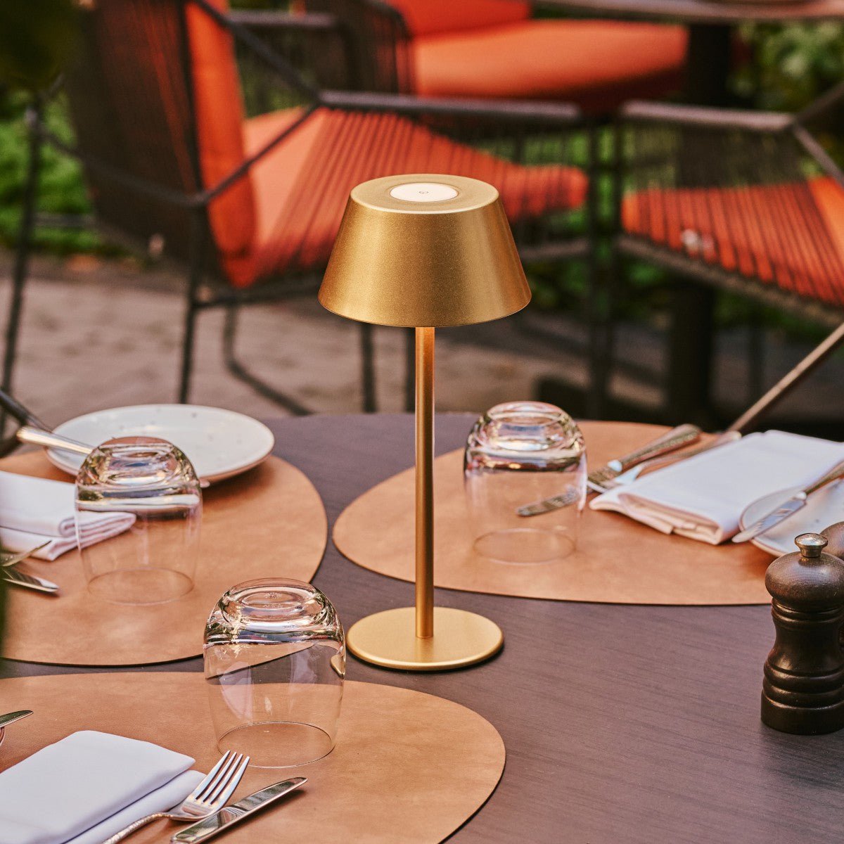 Milou Gold - tafellamp zonder kabel L Modern, Design & 3 Light Modi Tavellio - Amsterdam