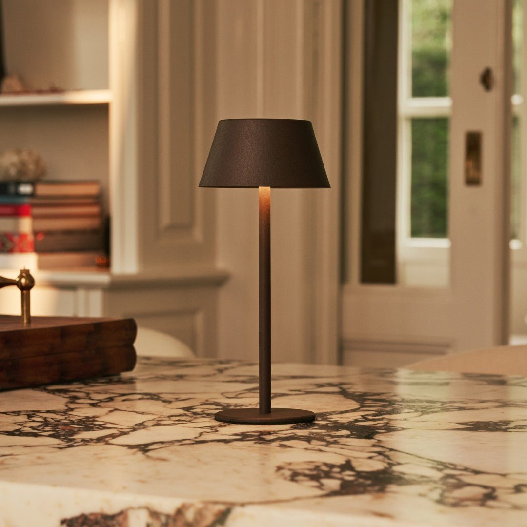 Milou Mocha Brown - Tafellamp zonder kabel L Modern, Design & 3 Light Modi Tavellio - Amsterdam