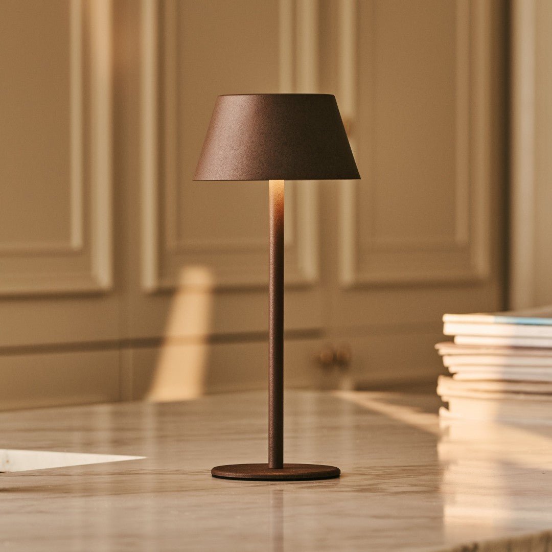 Milou Mocha Brown - Tafellamp zonder kabel L Modern, Design & 3 Light Modi Tavellio - Amsterdam