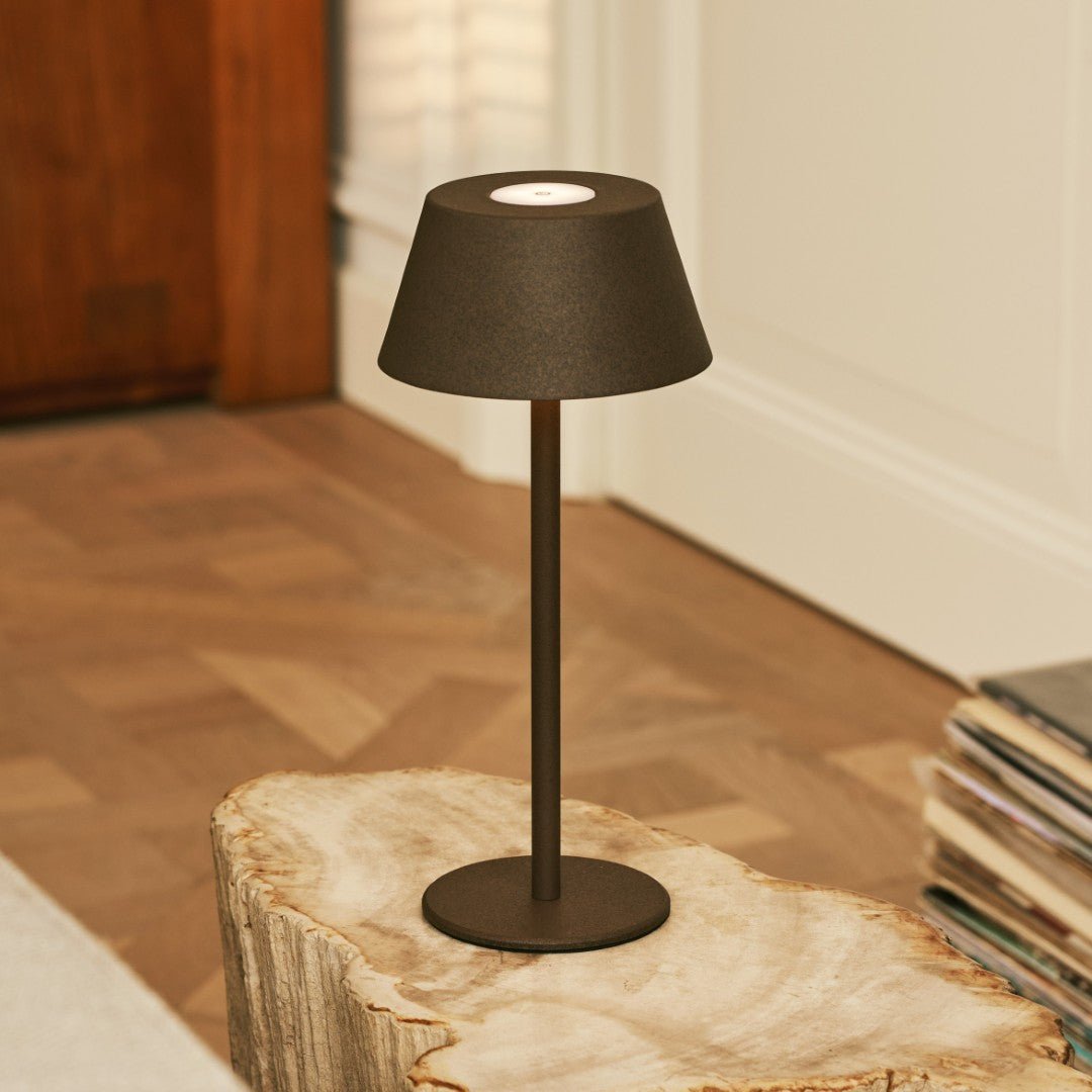 Milou Mocha Brown - Tafellamp zonder kabel L Modern, Design & 3 Light Modi Tavellio - Amsterdam