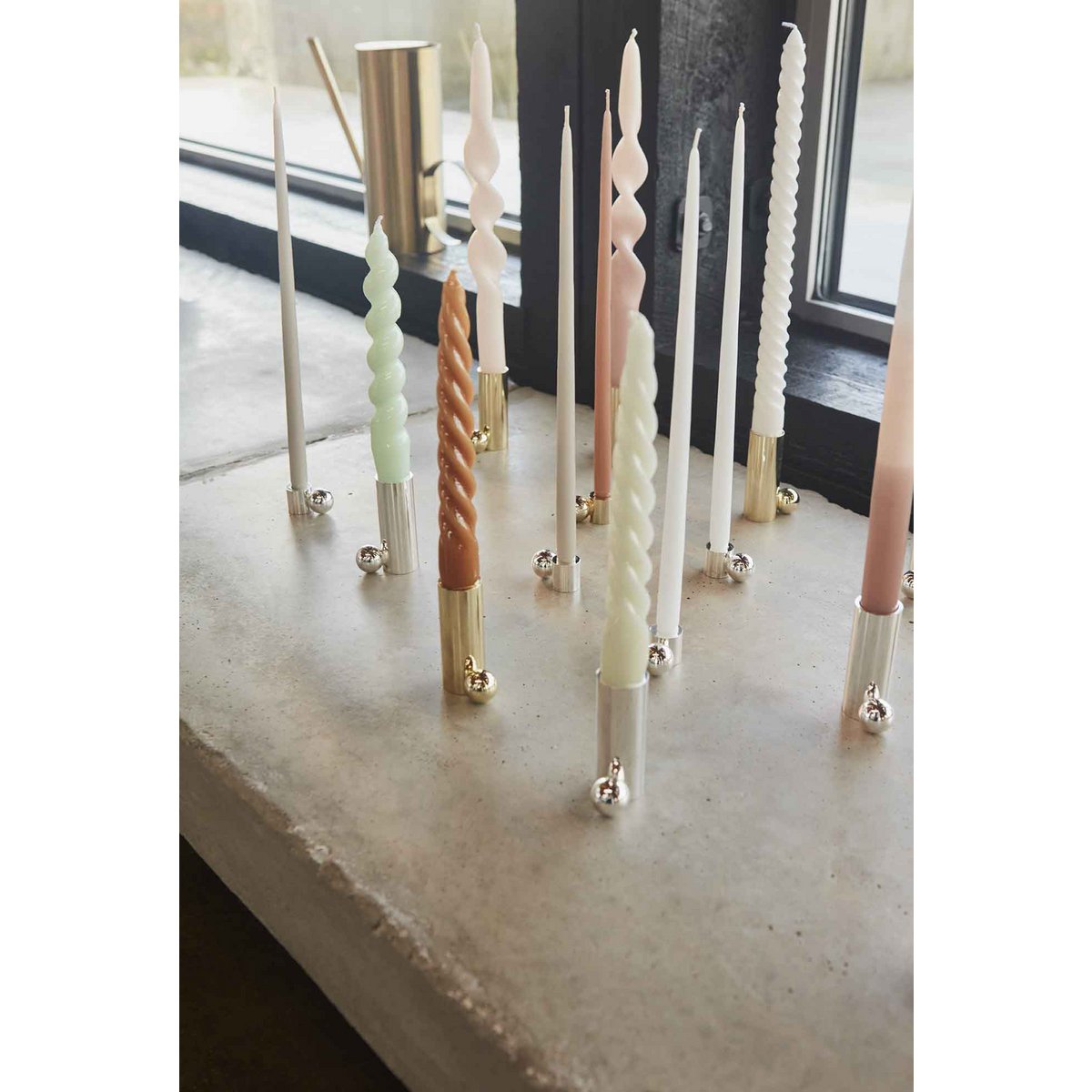 Palloa massief messing kandelaar - Hoog OYOY LIVING DESIGN