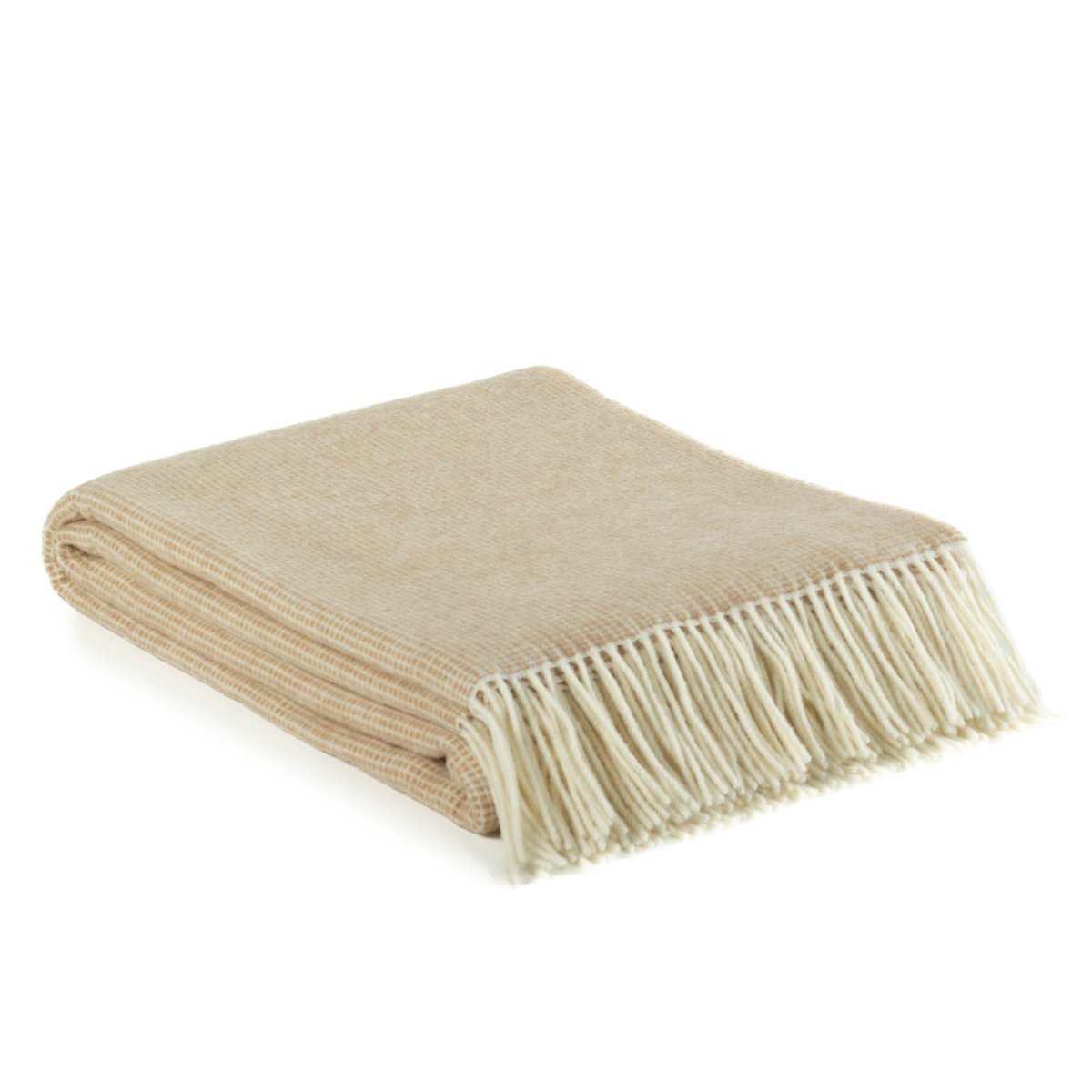 plaid - deken - merinowol - beige -  Portofino  - MoST Blankets MoST Blankets