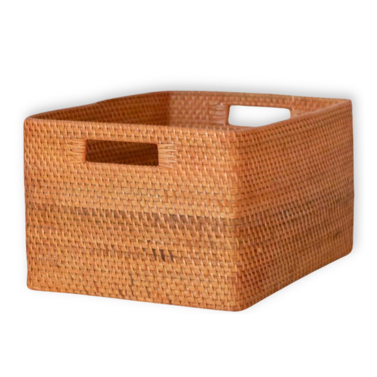 Plankmand gemaakt van rotan Krantenmand Opbergmand Bruin Handgeweven decoratieve mand WARSA (3 maten) Soeji