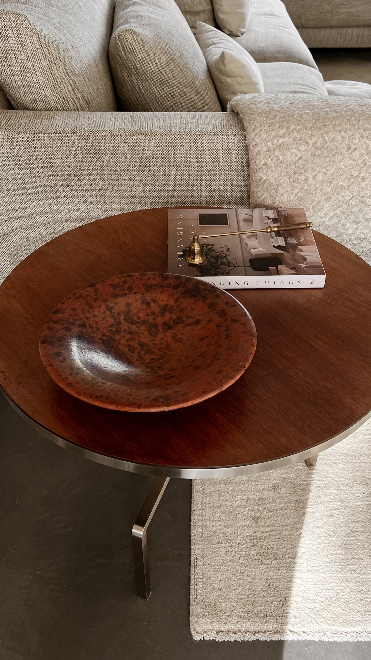 pre-loved aardewerken schaal - roestbruin Noii HOME