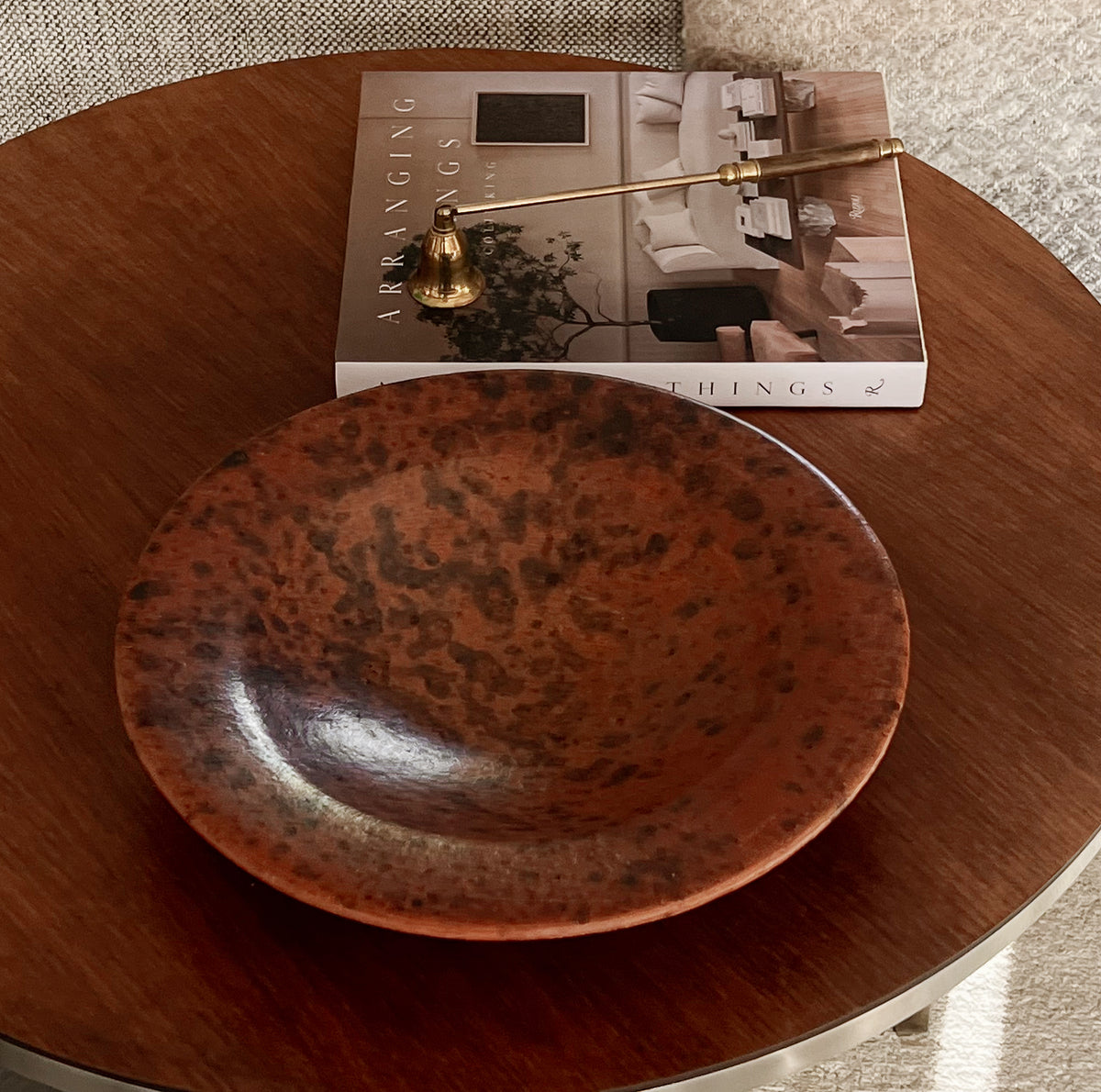 pre-loved aardewerken schaal - roestbruin Noii HOME