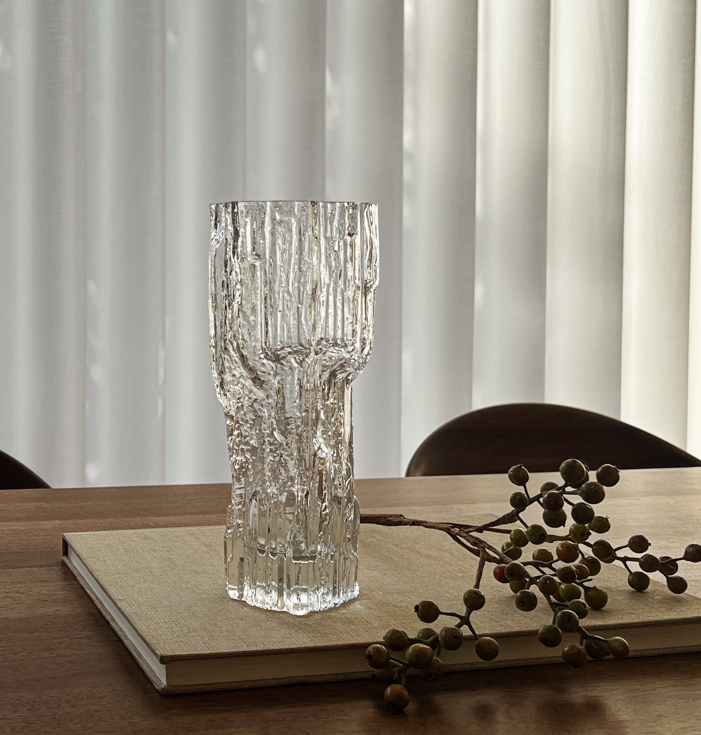 pre-loved glazen designvaas – Iittala Tapio Wirkkala (1968) Noii HOME