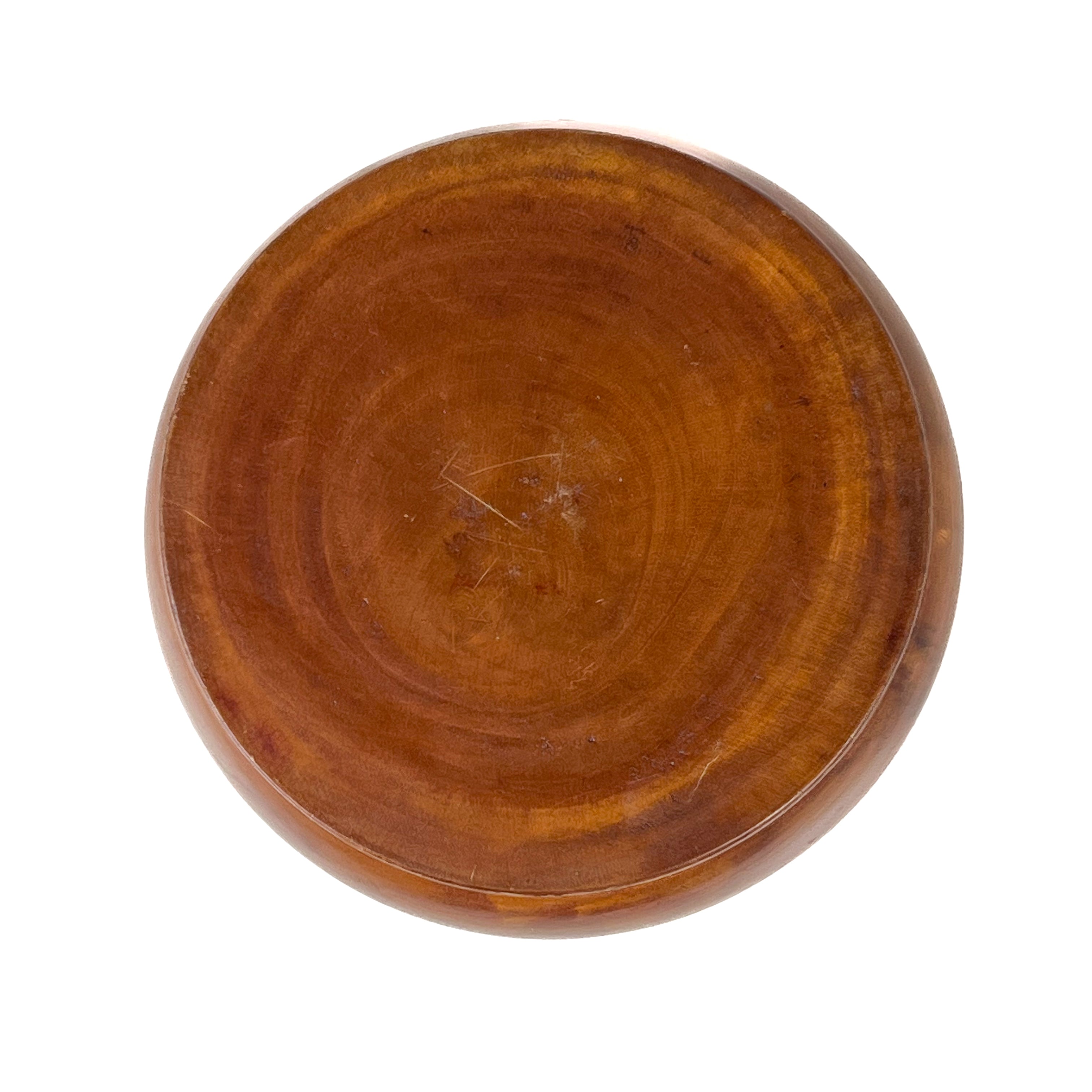 rond houten sierdoosje met deksel – handgesneden – pre-loved Noii HOME