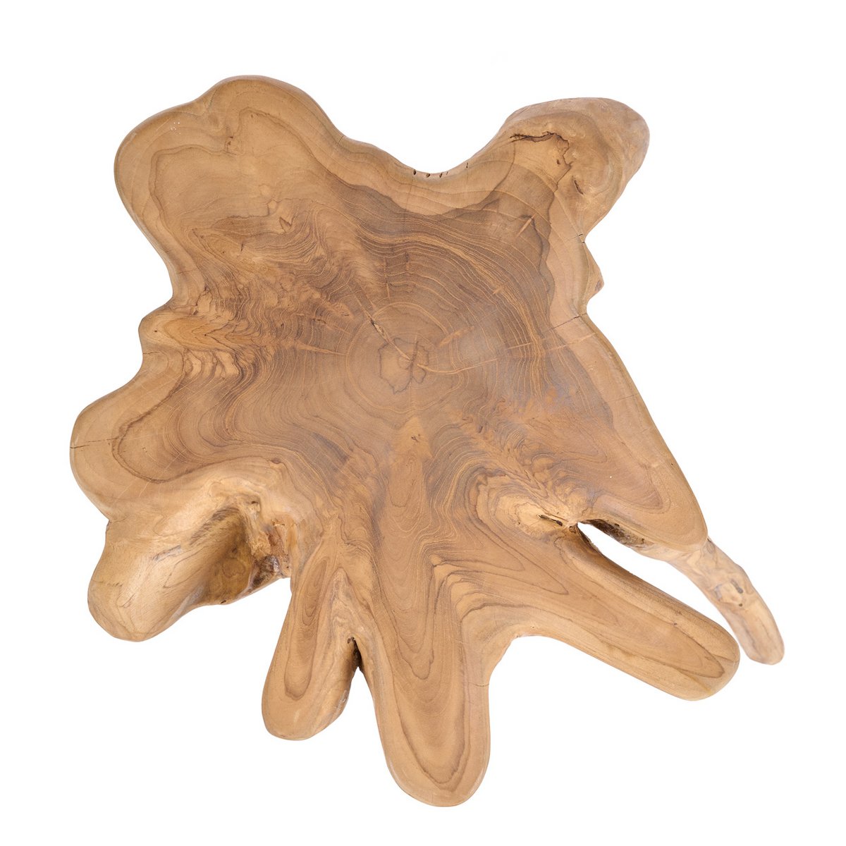 rooty bijzettafel – teakhout – organische vorm – bazar bizar living Bazar Bizar Living