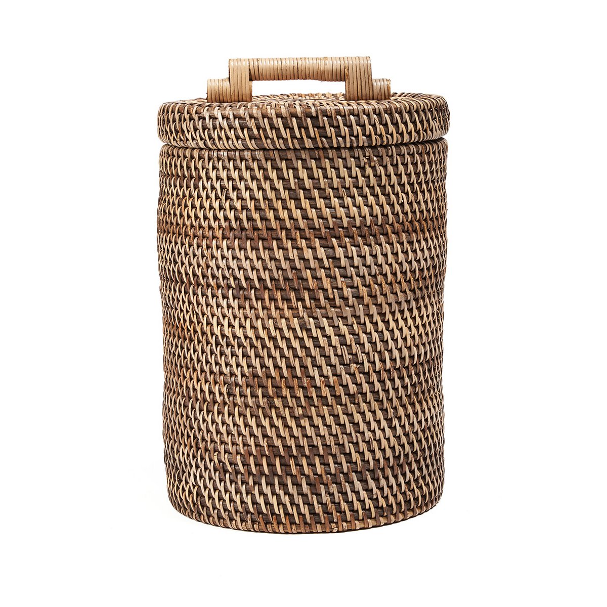 Rotan opbergmand smal & hoog – natuurlijk bruin Bazar Bizar Living