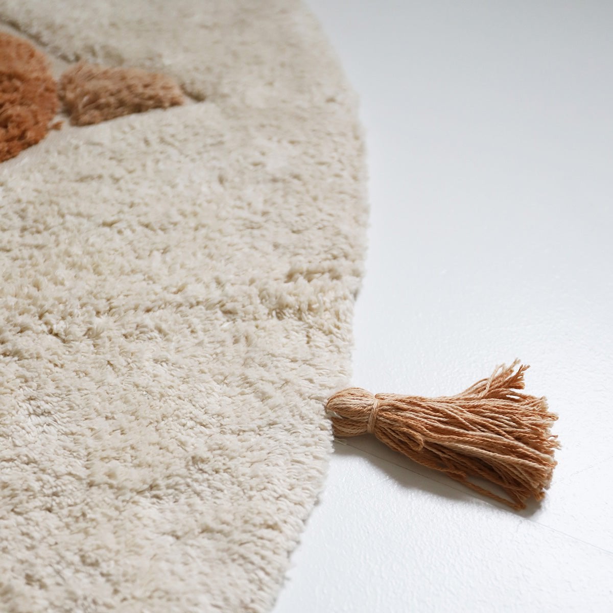 Round Children's Carpet Bohobird "Toast" Nattiot
