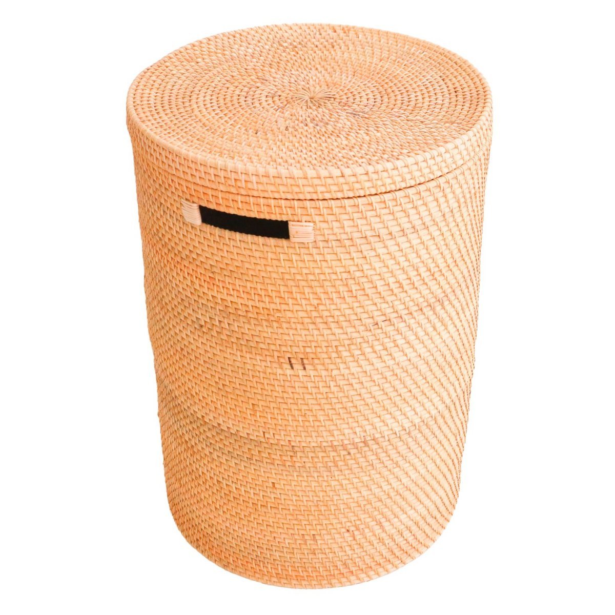 sari mand met deksel – handgemaakte rotan was- en opbergmand – soeji (maat m of L) Soeji