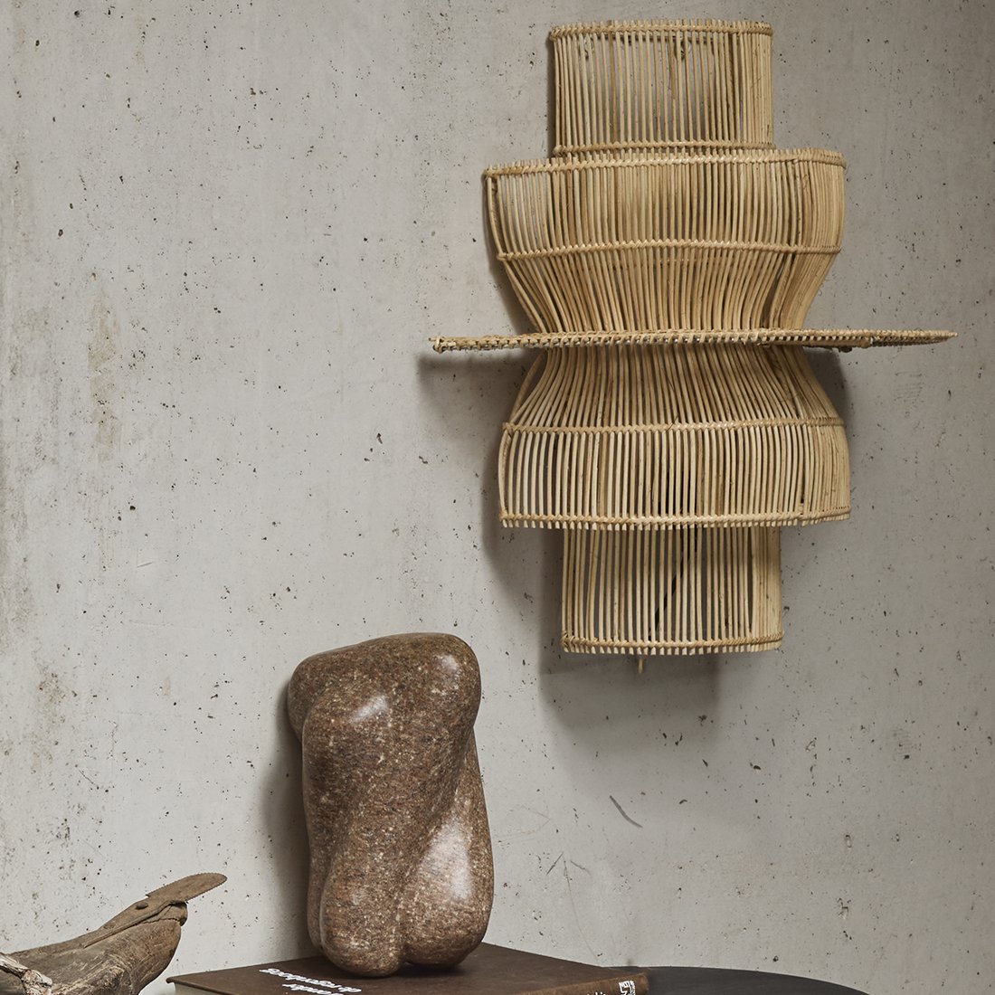 Saturn rotan wandlamp Raw Materials