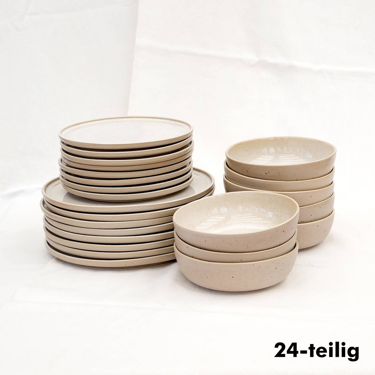 Serviesset Eelina – beige steengoed EDDA Stoneware