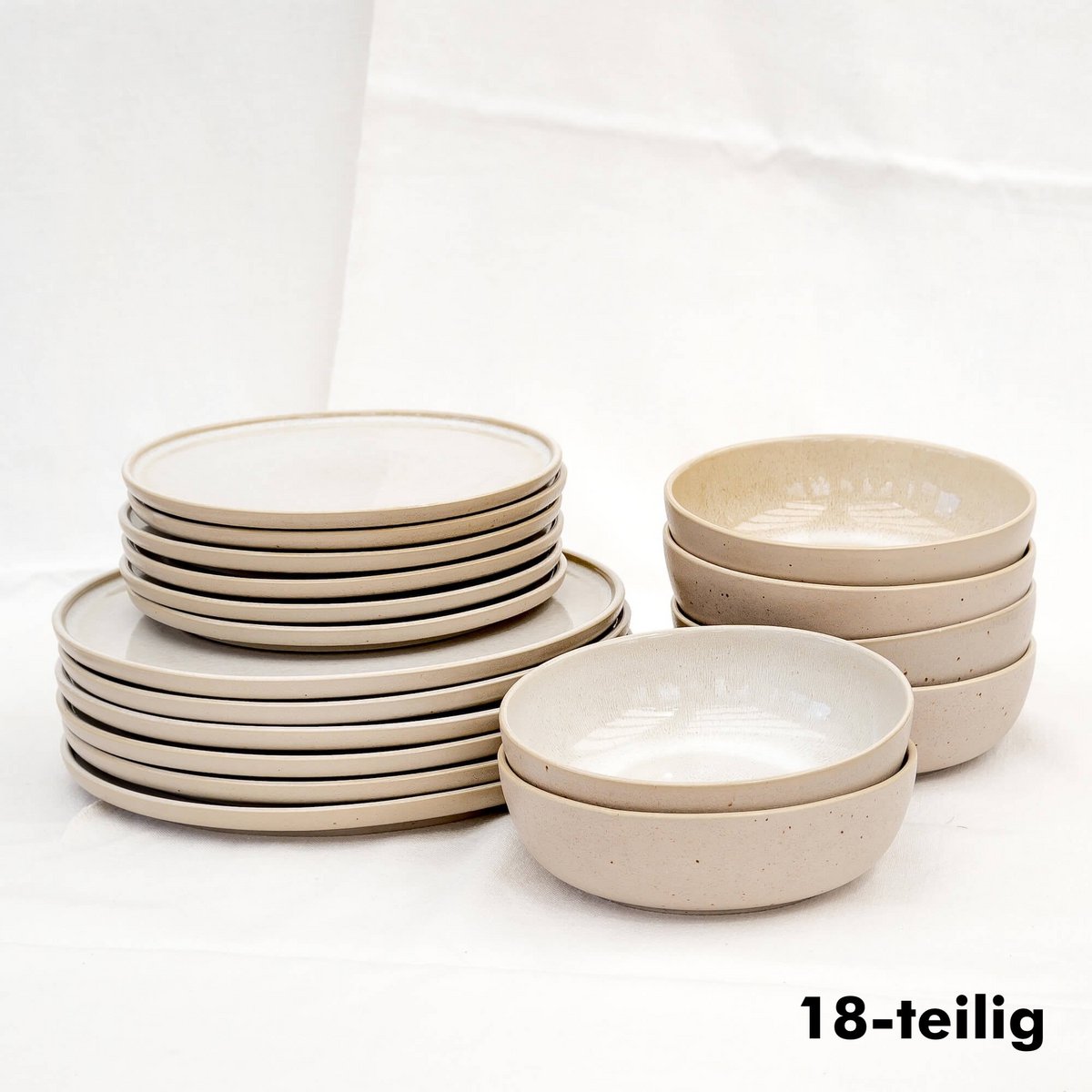 Serviesset Eelina – beige steengoed EDDA Stoneware