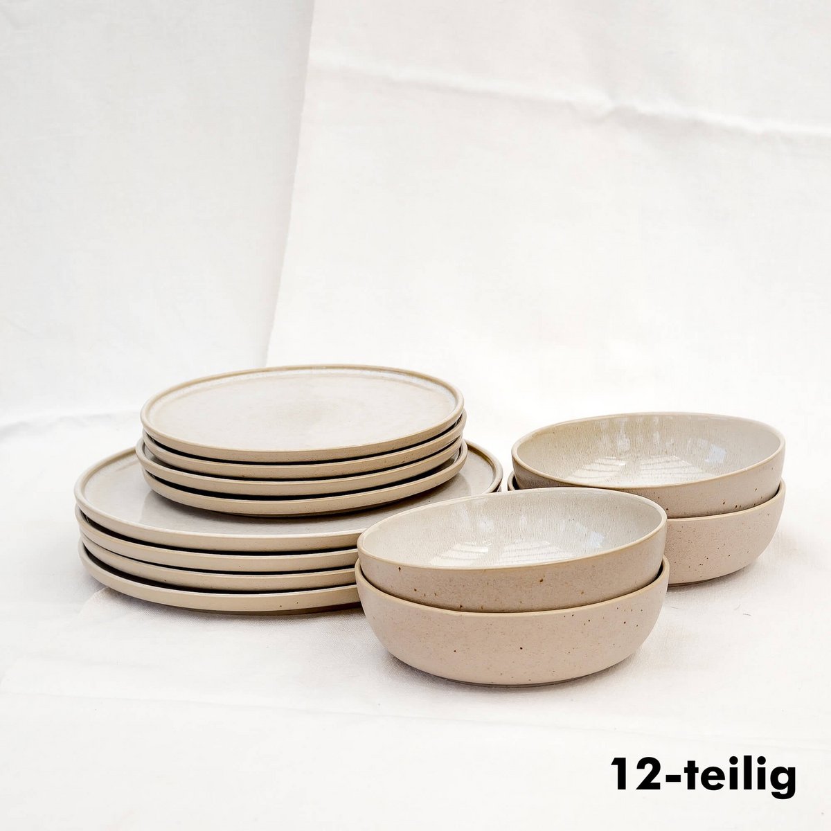 Serviesset Eelina – beige steengoed EDDA Stoneware