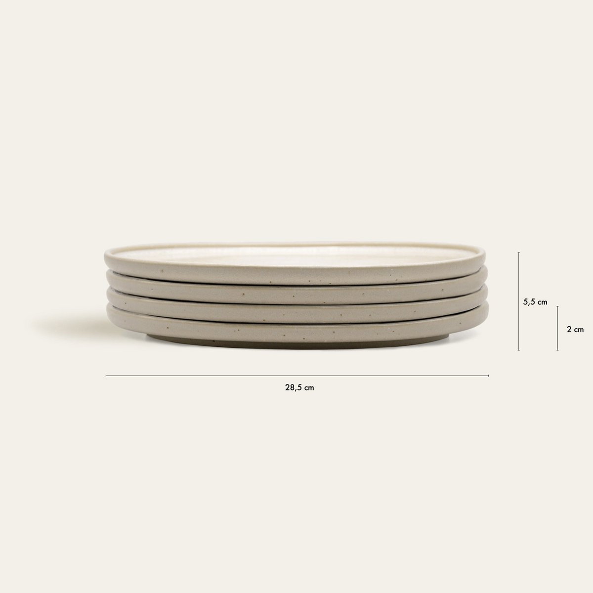 Serviesset Eelina – beige steengoed EDDA Stoneware