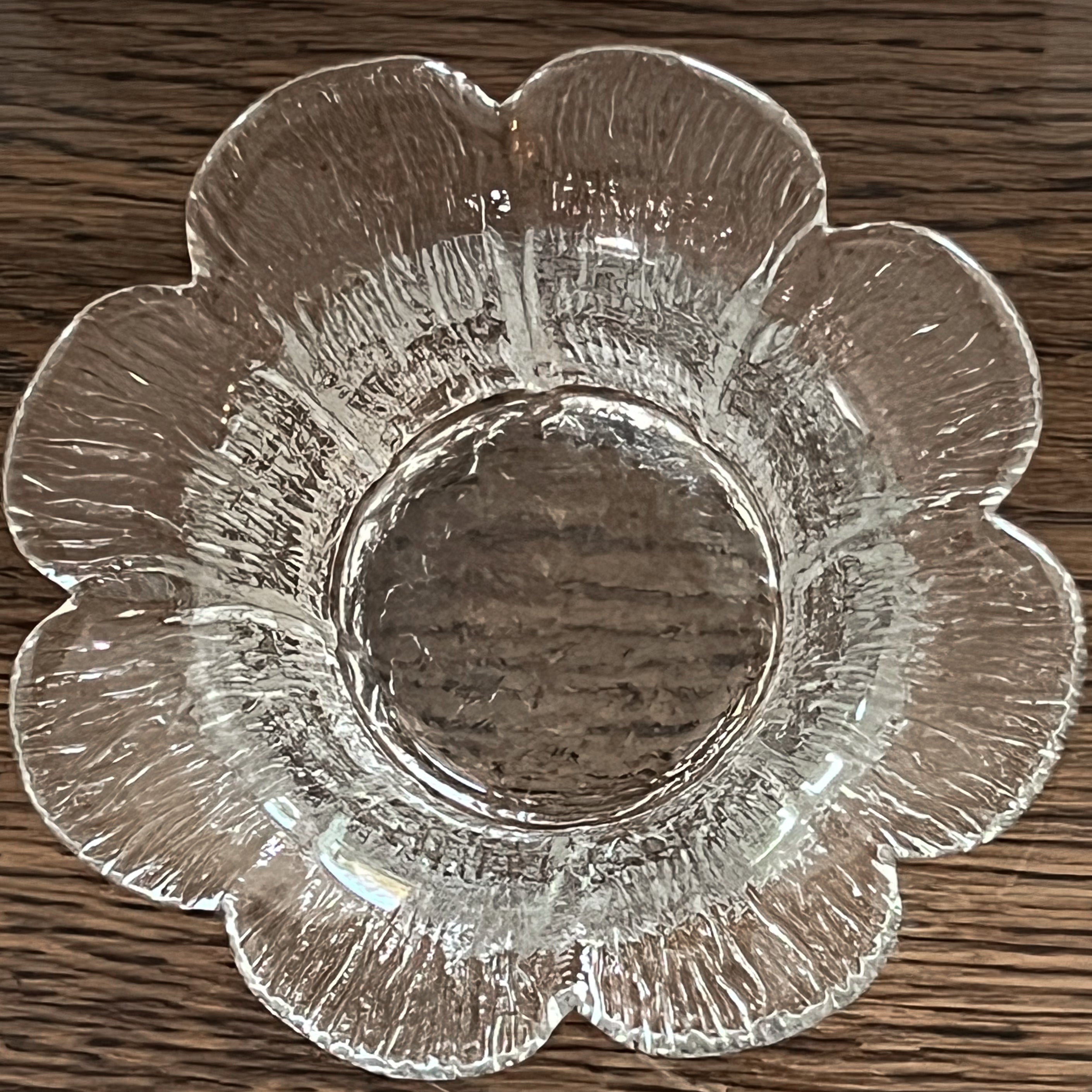 set van 2 glazen waxinelichthouders – terälehti – mäntsälän lasisepät – pre-loved Noii HOME