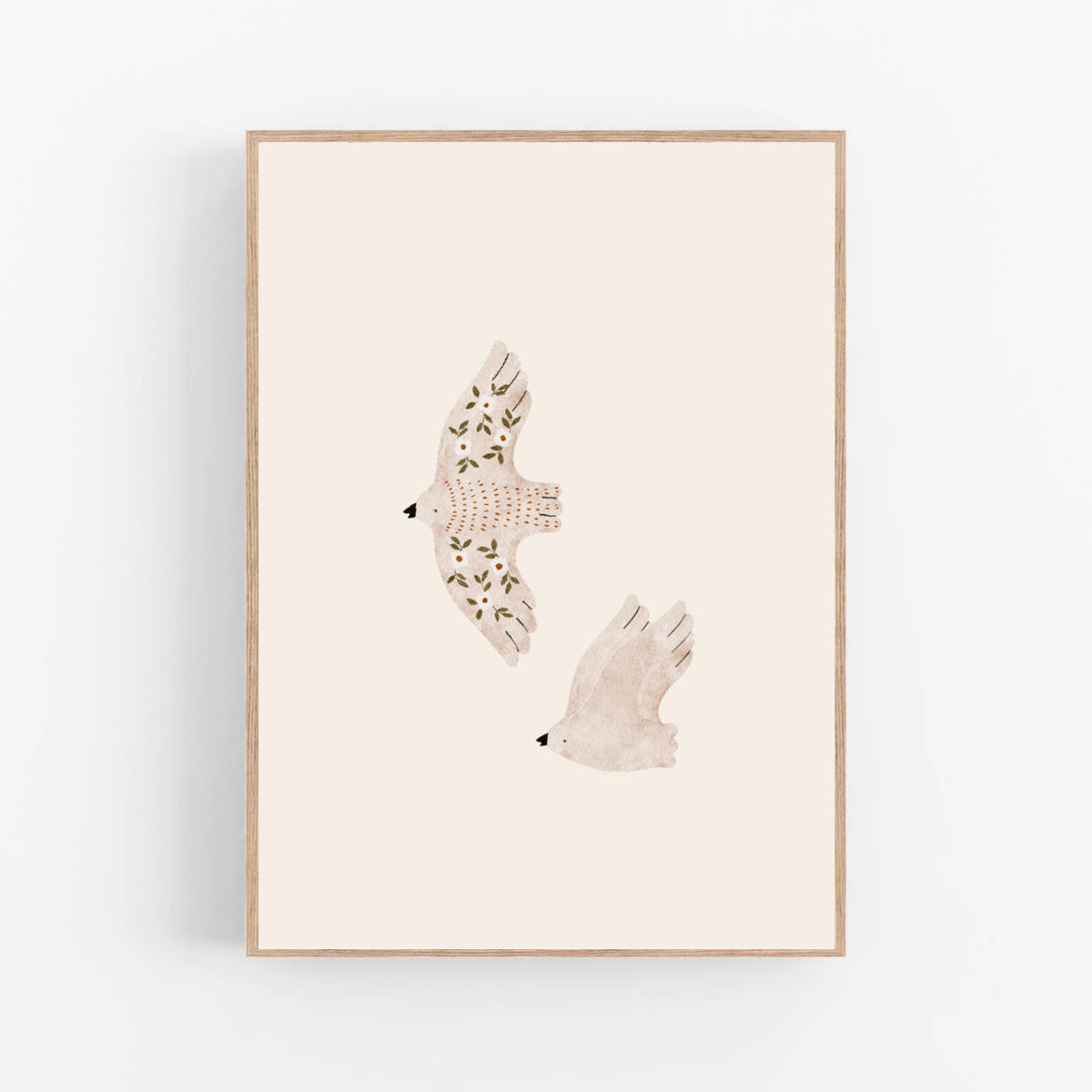 set van 3 posters Spring Garden- kevertjes, vogels en bloemen - ellie studio ELLIE Studio