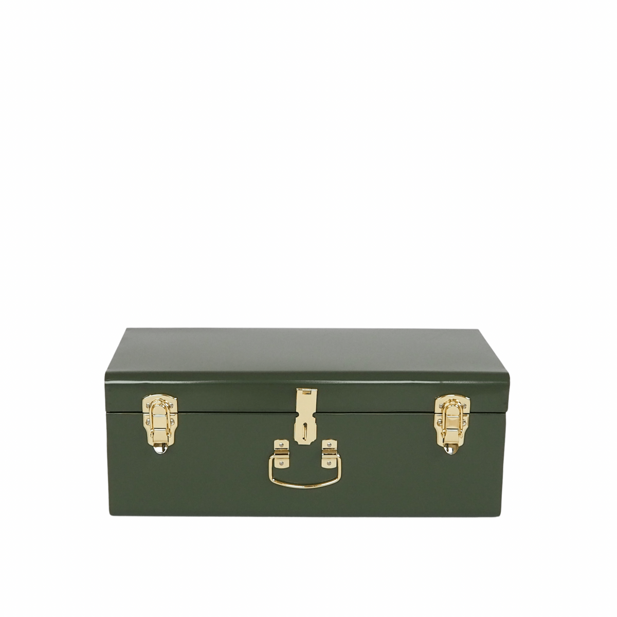 set van twee trunks - opbergkoffers -The Safari Green Treasure Trunks