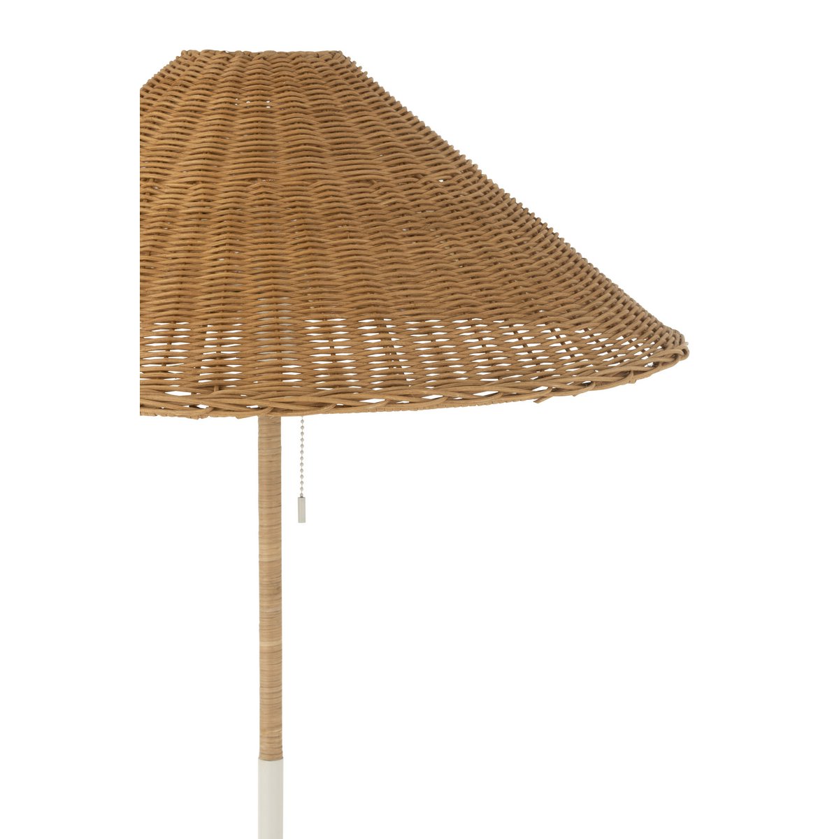 staande lamp met rotan kap - wit - J-Line J-Line