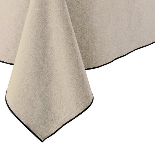 tafelkleed gerecycled katoen – grace ficelle – 140 × 250 cm WINKLER