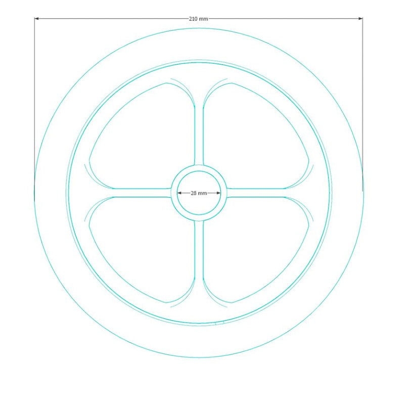 tafellamp mini coper - ronde kap – koper - PLA – Made by Loef Made by Loef