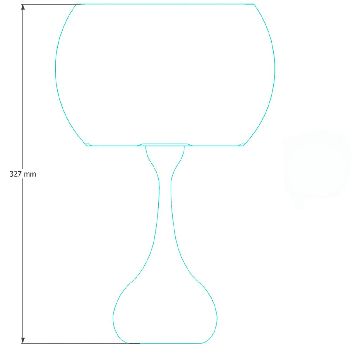 tafellamp mini coper - ronde kap – koper - PLA – Made by Loef Made by Loef