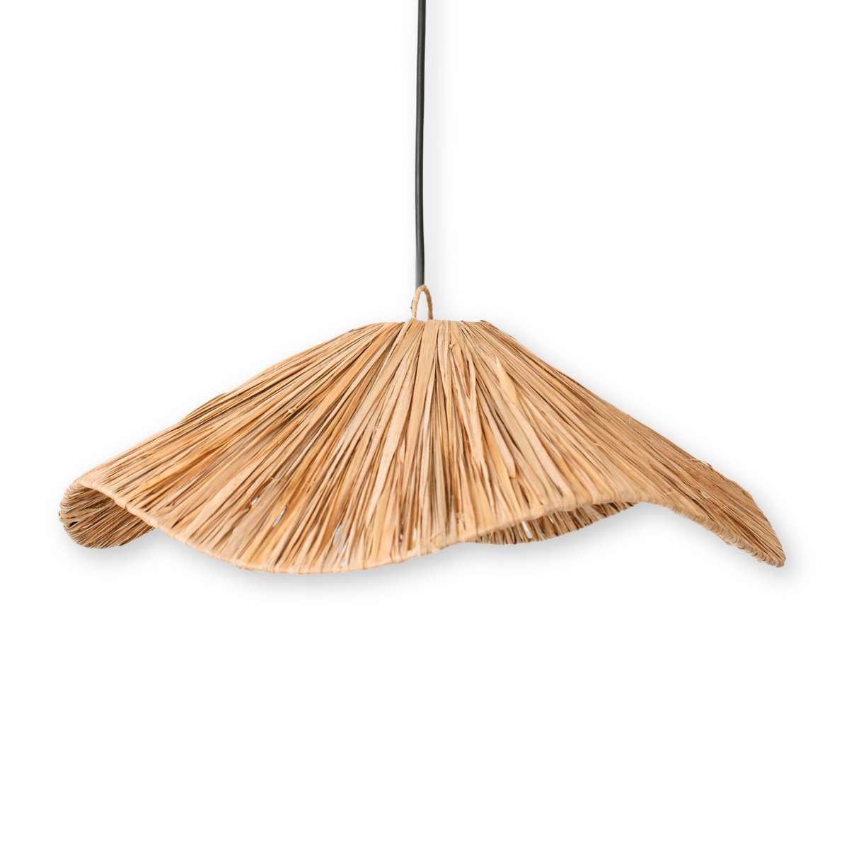 tampah raffia lampenkap – handgemaakte natuurlijke hanglamp – soeji (ø 53 cm) Soeji