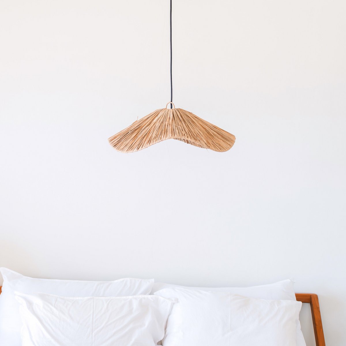 tampah raffia lampenkap – handgemaakte natuurlijke hanglamp – soeji (ø 53 cm) Soeji