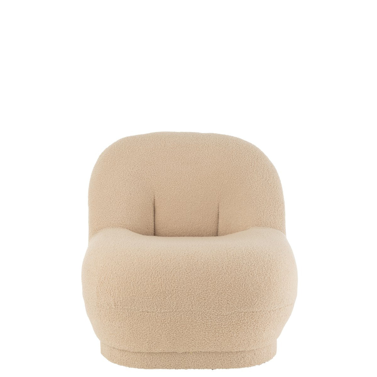 teddy bouclé fauteuil – warm beige J-Line