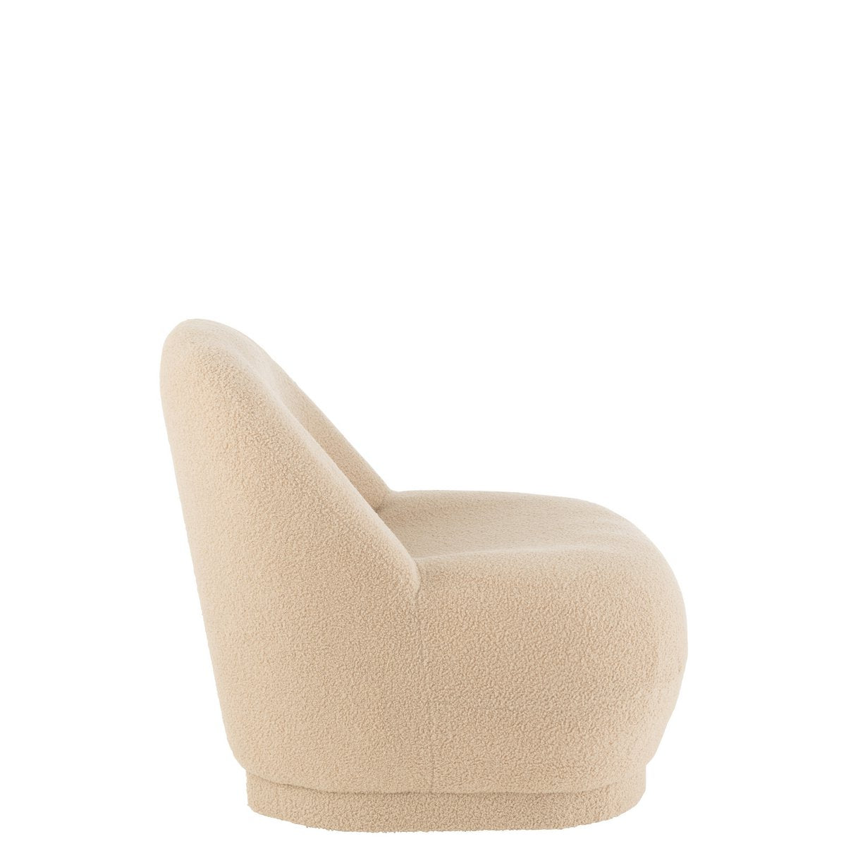 teddy bouclé fauteuil – warm beige J-Line