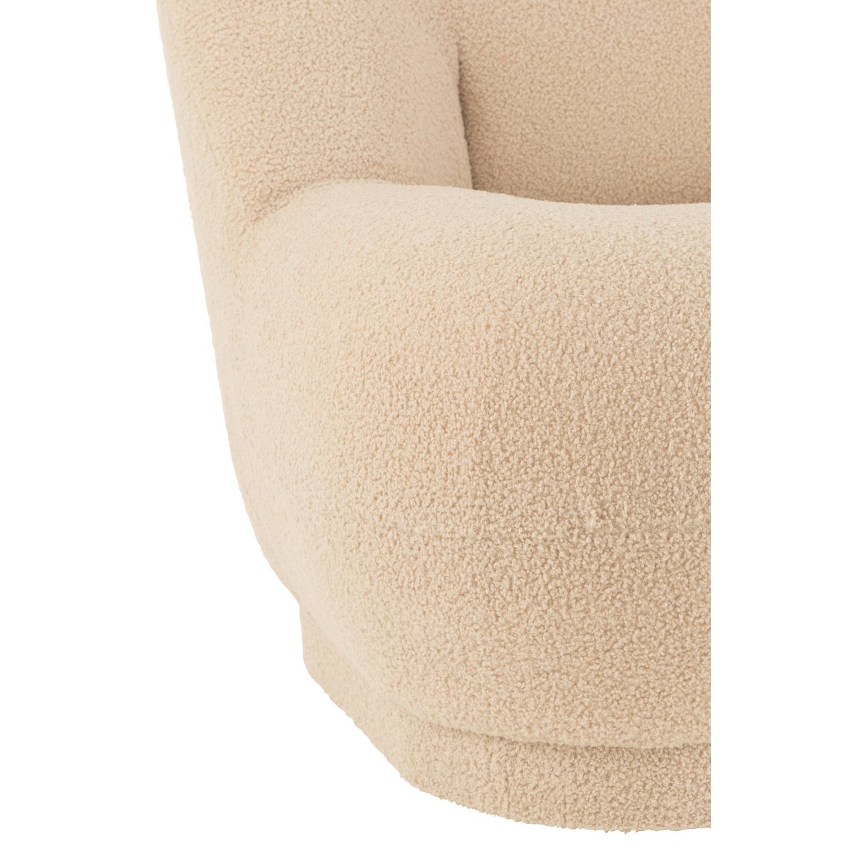 teddy bouclé fauteuil – warm beige J-Line